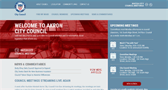 Desktop Screenshot of akroncitycouncil.org